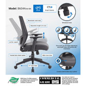 Boss Mesh Back Task Chair, B6044AM-BK